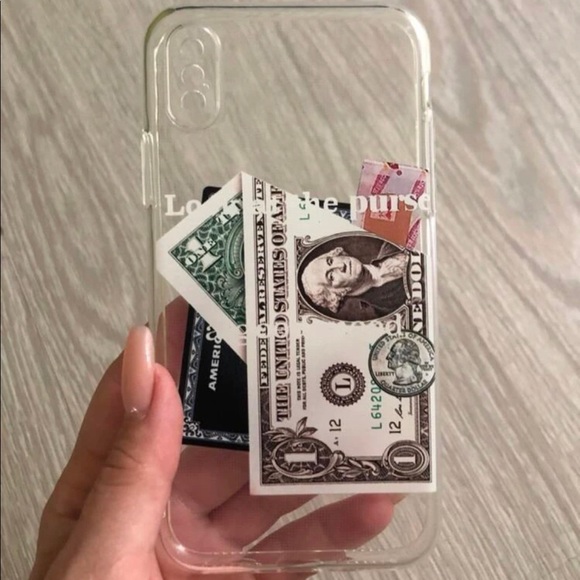 📱💵Clear Money Case - Picture 1 of 2